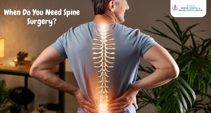 Learn when spine surgery becomes necessary, symptoms to watch for, and available treatments. Consult a trusted Orthopedic Surgeon in Pimpri Chinchwad for expert spine care.